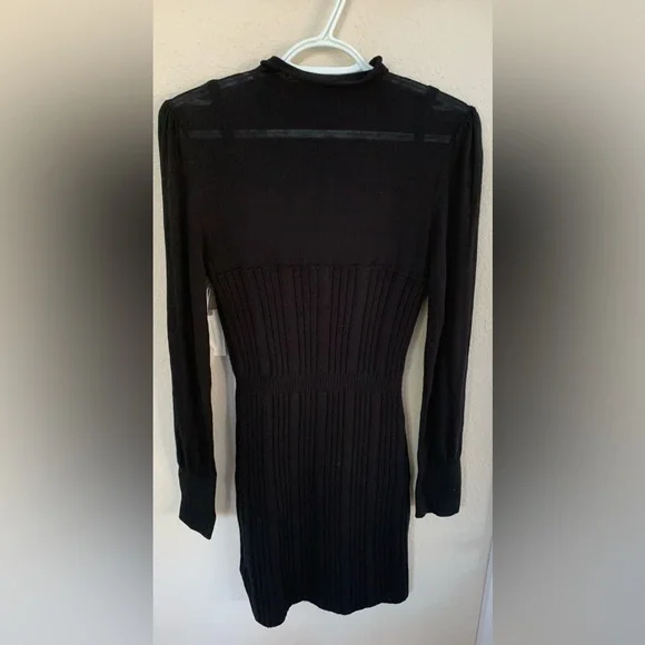 NWT Anthropologie black knit dress. Size Med. Gorgeous! - Picture 3 of 6